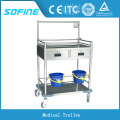 SF-HJ2010 hospital ues stainless steel medical trolley cart